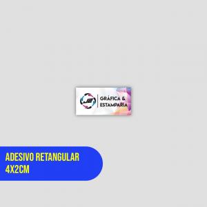 Adesivo Retangular 4x2