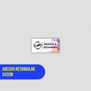 Adesivo Retangular 5x2