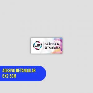 Adesivo Retangular 6x2,5